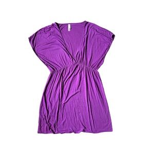 Victorias Secret Purple V Neck Sundress Cover Up Size Medium Vintage 90s